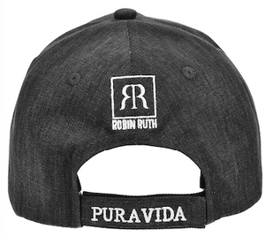 Gorra Letras Degradadas Gris Grafito