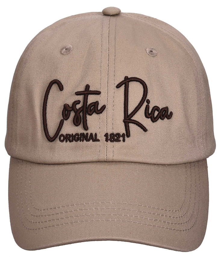 Gorra Beige Letras Cafe